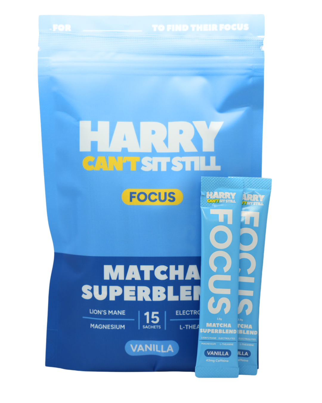 Harry Can't Sit Still Matcha SuperBlend | Vanilla
